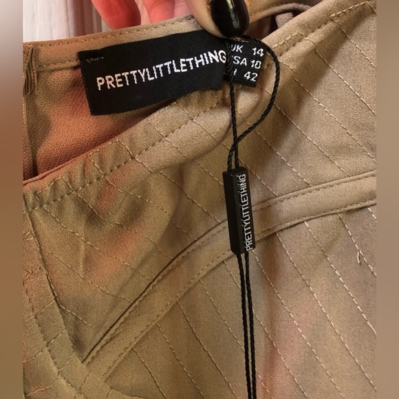 NWT Pretty Little Things Petite Stone Strappy Corset Detail Dress - Picture 4 of 5